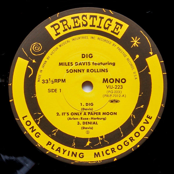Miles Davis Featuring Sonny Rollins - Dig (LP, Comp, Mono, RE, RM)