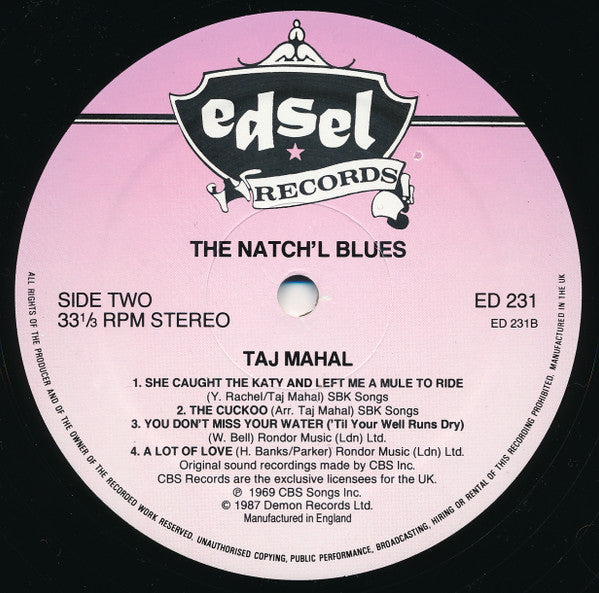 Taj Mahal - The Natch'l Blues (LP, Album, RE)