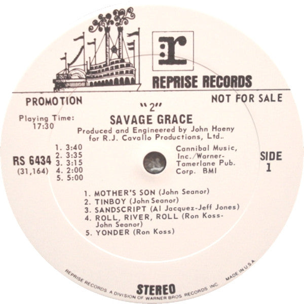 Savage Grace (2) - 2 (LP, Album, Promo)