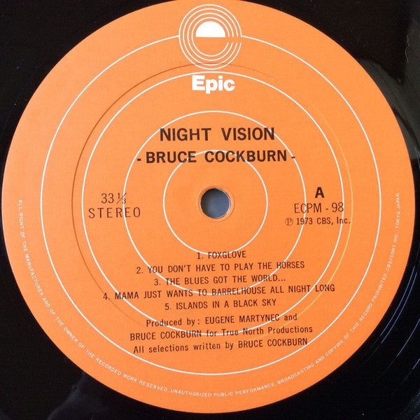 Bruce Cockburn - Night Vision (LP, Album)