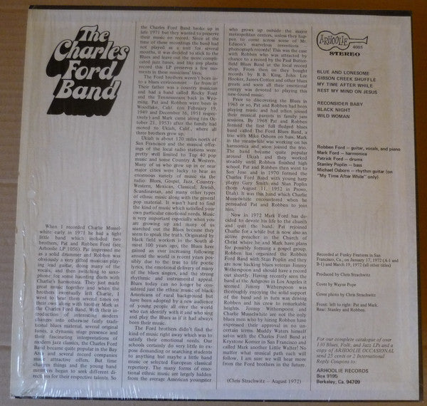 The Charles Ford Band - The Charles Ford Band (LP, Album)