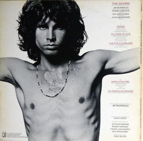 Jim Morrison - An American Prayer(LP, Album, Promo)