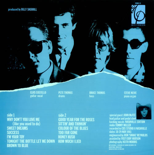 Elvis Costello & The Attractions - Almost Blue (LP, Album, RE)