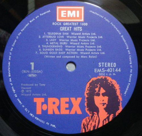 T. Rex - Great Hits (LP, Comp, RE)