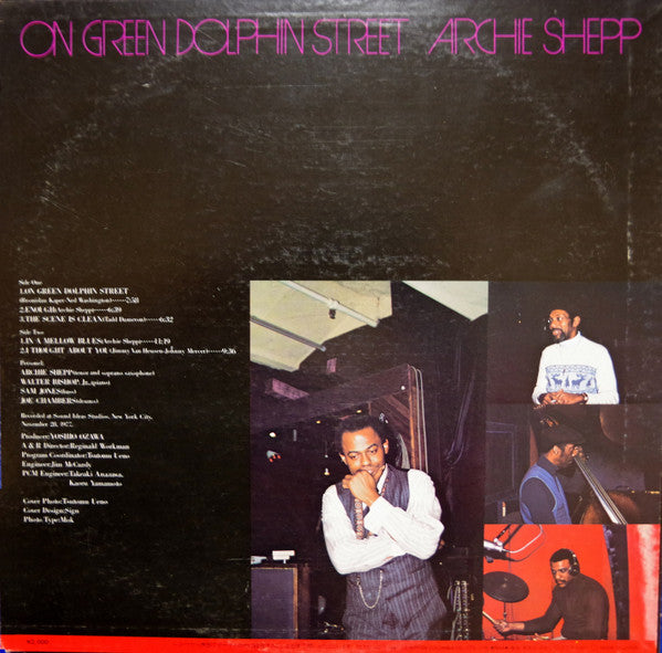 Archie Shepp - On Green Dolphin Street (LP, Album, RE, PCM)