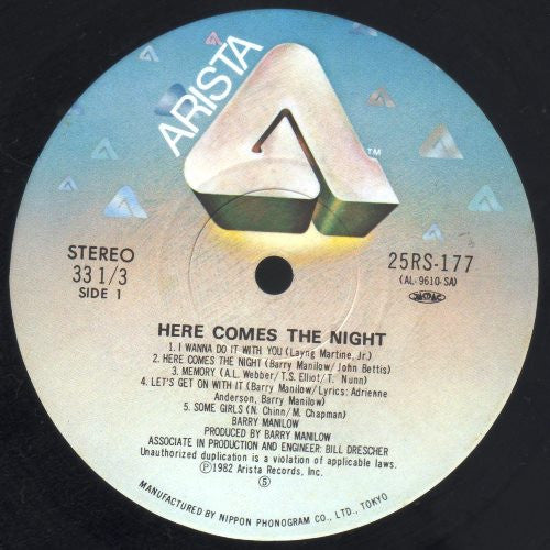 Barry Manilow - Here Comes The Night (LP, Album)