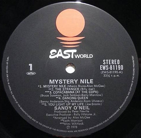 Sandy O'Neil - Mystery Nile (LP, Album)