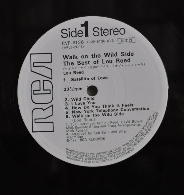 Lou Reed - Walk On The Wild Side - The Best Of Lou Reed(LP, Comp, P...