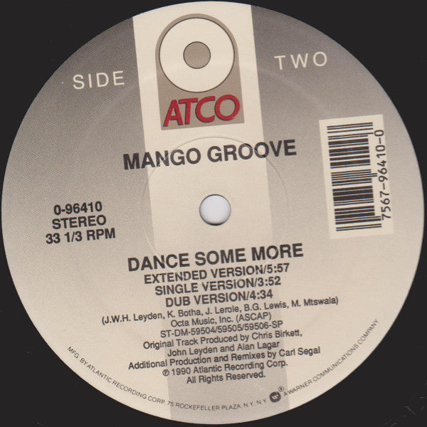 Mango Groove - Dance Some More (12"")