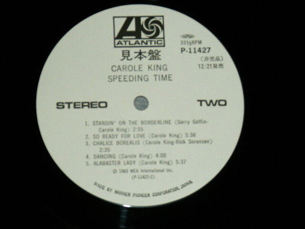 Carole King - Speeding Time (LP, Album, Promo)