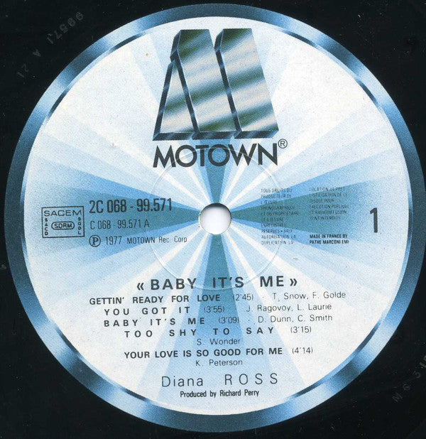 Diana Ross - Baby It's Me (LP, Album)