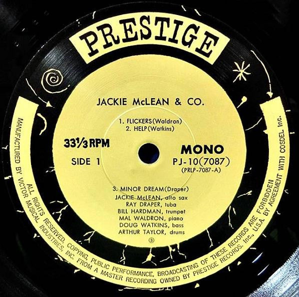 Jackie McLean - Jackie McLean & Co.(LP, Album, Mono, RE)