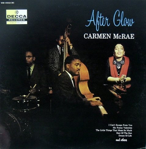 Carmen McRae - After Glow (LP, Mono)