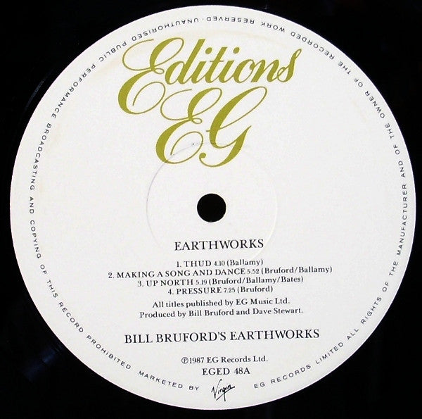 Bill Bruford's Earthworks - Earthworks (LP, Album)