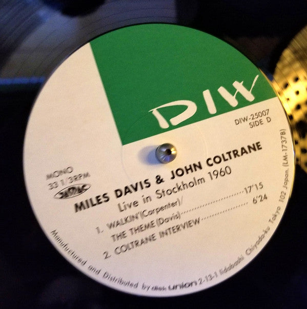 Miles Davis - Live In Stockholm 1960(2xLP, Album, Mono)