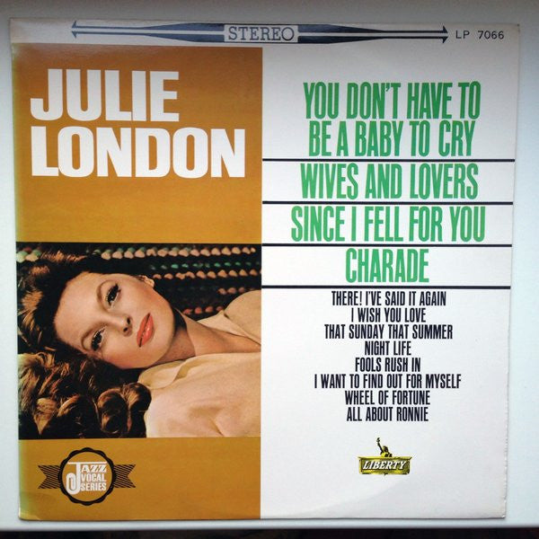 Julie London - You Don't Have To Be A Baby To Cry (LP, Album, Red)