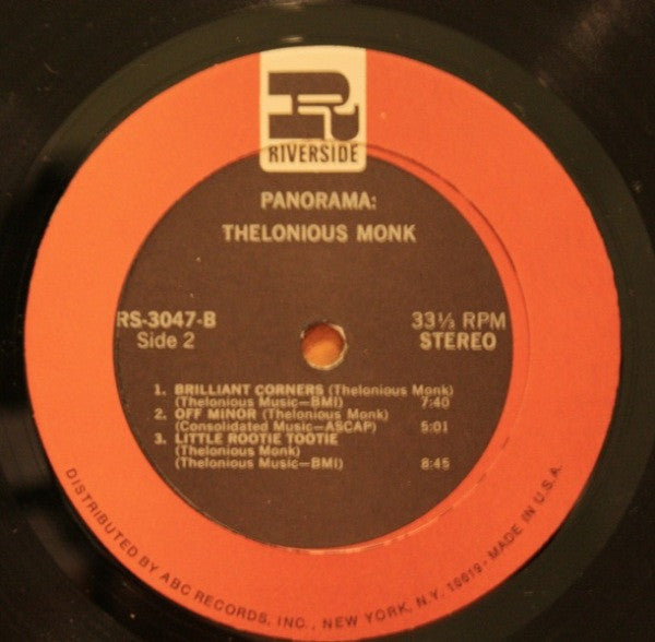Thelonious Monk - Panorama (LP, Comp)