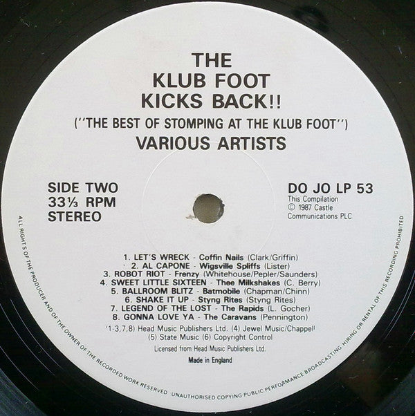 Various - The Klub Foot Kicks Back (LP, Comp)
