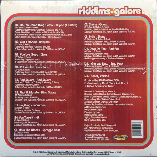 Various - Riddims Galore Vol. One - Friendly Riddim(2x12", Comp, Red)