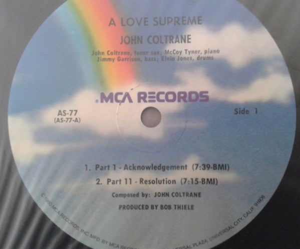 John Coltrane - A Love Supreme (LP, Album, RE)