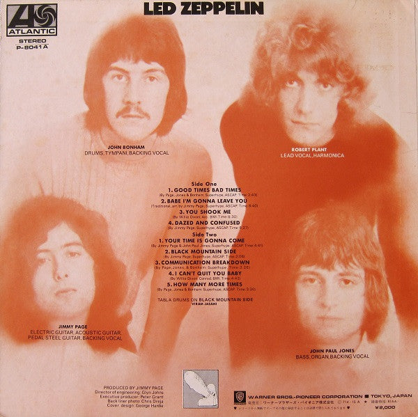 Led Zeppelin - Led Zeppelin (LP, Album, RE, RP)