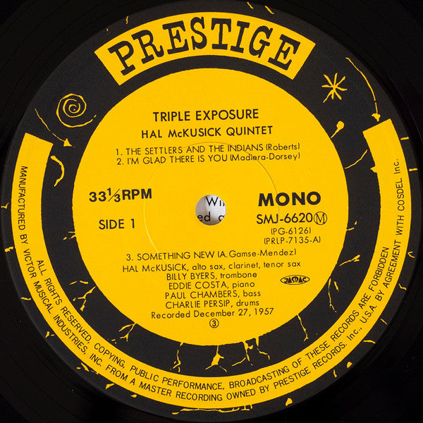 Hal McKusick - Triple Exposure (LP, Album, Mono, RE)