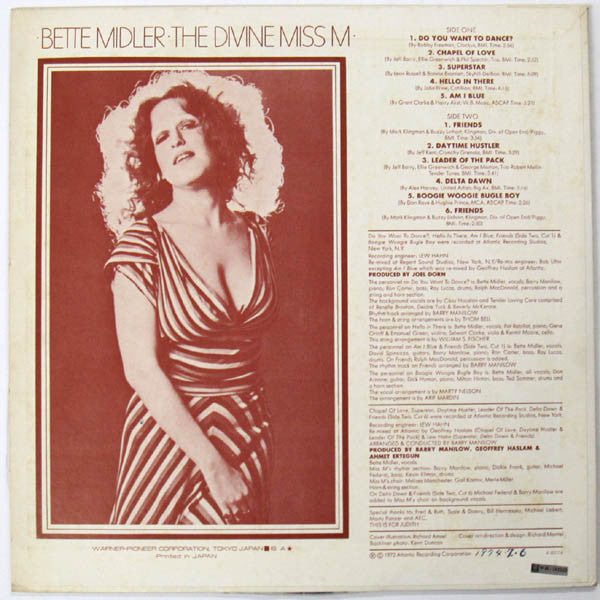 Bette Midler - The Divine Miss M (LP, Album)