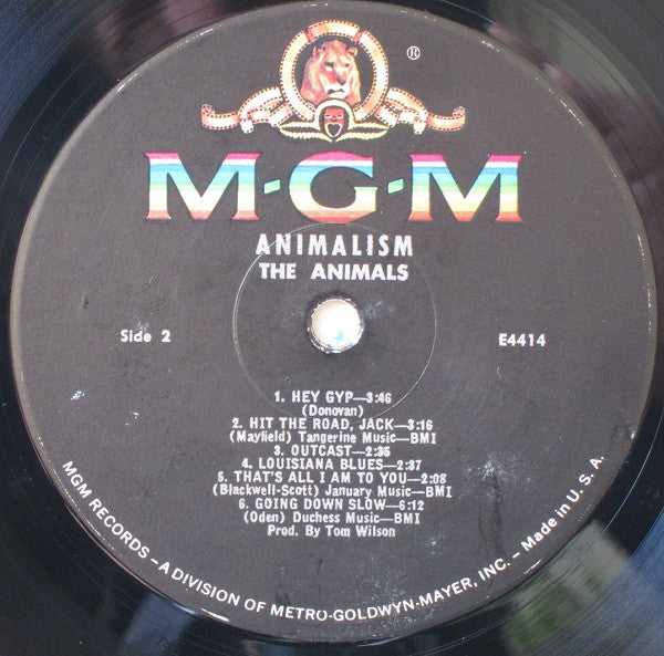 The Animals - Animalism (LP, Album, Mono, MGM)