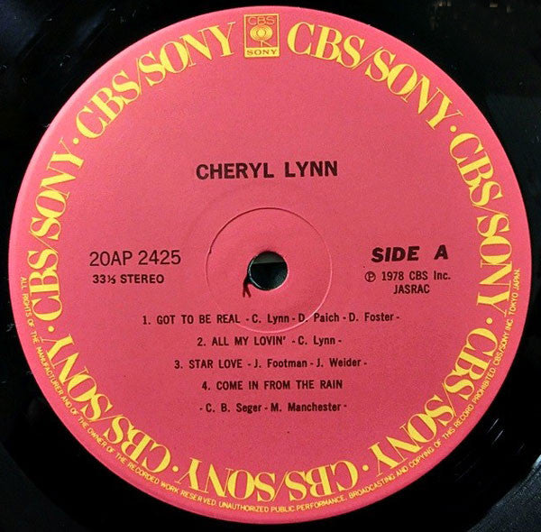 Cheryl Lynn - Cheryl Lynn (LP, Album, RE)