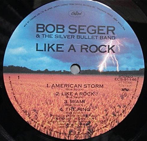 Bob Seger & The Silver Bullet Band* - Like A Rock (LP, Album)