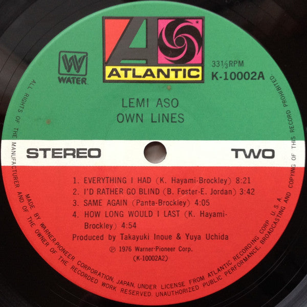 Lemi Aso* - Own Lines (LP, Album)