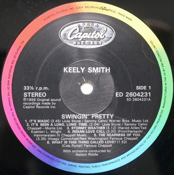 Keely Smith - Swingin' Pretty(LP, Album, RE)
