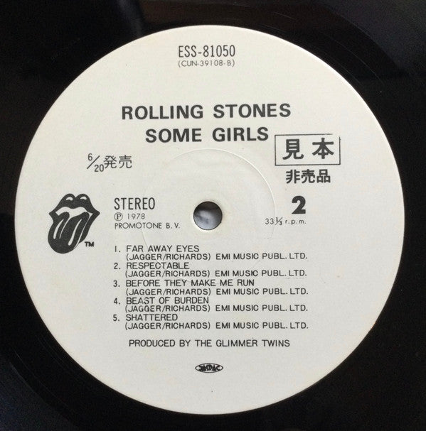 The Rolling Stones - Some Girls (LP, Album, Promo)