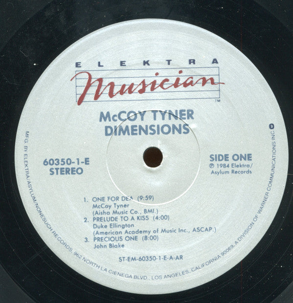 McCoy Tyner - Dimensions  (LP, Album)