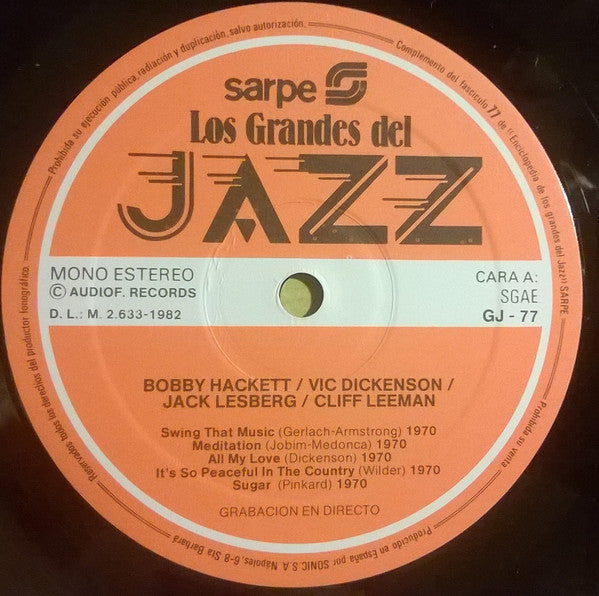 Bobby Hackett - Los Grandes Del Jazz 77(LP)