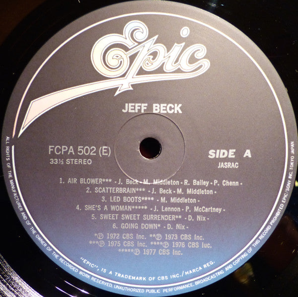 Jeff Beck - Jeff Beck (LP, Comp, Club, Ltd)