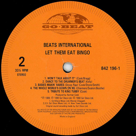 Beats International - Let Them Eat Bingo (LP, Album)