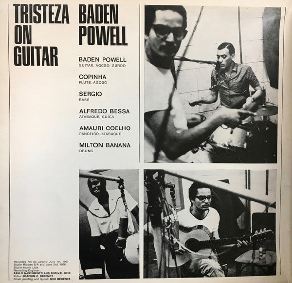 Baden Powell - Tristeza On Guitar (LP, Album, RP, Gat)