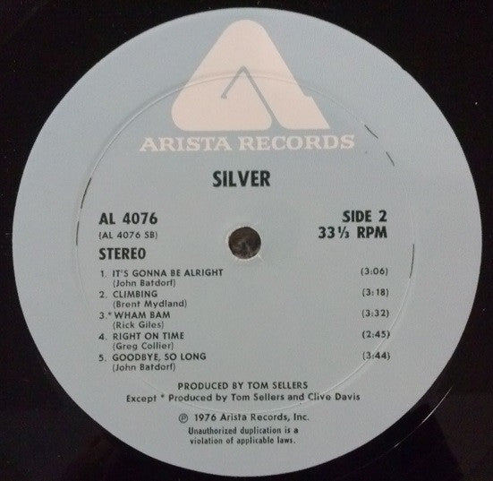 Silver (10) - Silver (LP, Album, Wad)