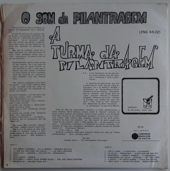 A Turma Da Pilantragem - O Som Da Pilantragem (LP, Album)