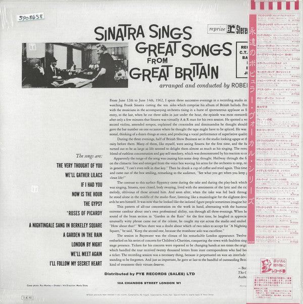 Frank Sinatra - Sinatra Sings Great Songs From Great Britain (LP, A...