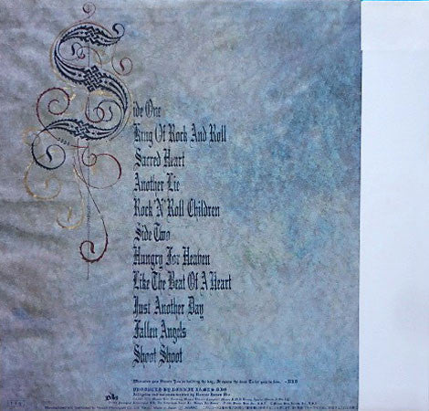 Dio (2) - Sacred Heart (LP, Album)