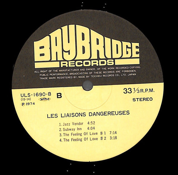 Duke Jordan - Les Liaisons Dangereuses (LP, Album)