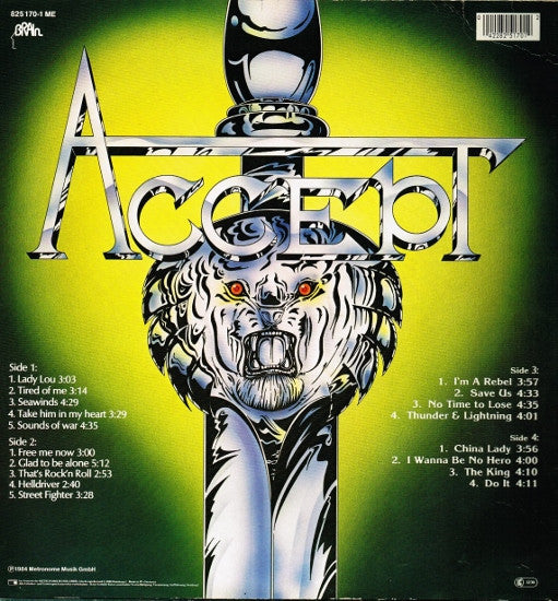 Accept - Metal Masters (2xLP, Album, Comp)
