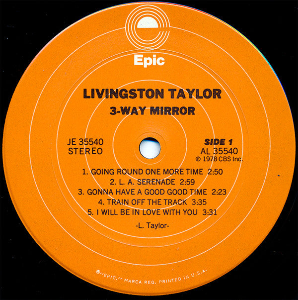 Livingston Taylor - 3-Way Mirror (LP, Album, Pit)