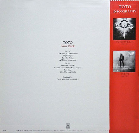 Toto - Turn Back (LP, Album)