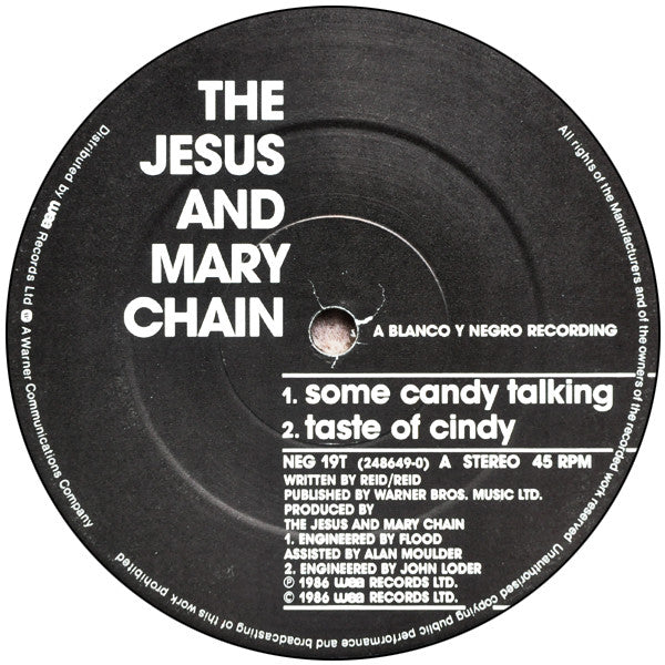 The Jesus And Mary Chain - Some Candy Talking E.P. (12"", EP, Ltd)