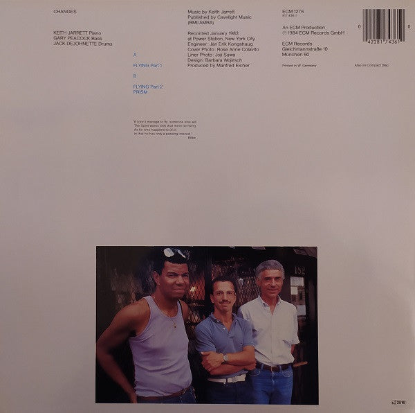 Keith Jarrett, Gary Peacock, Jack DeJohnette - Changes (LP, Album)