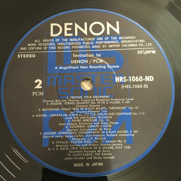 Various - Invitation To Denon / PCM (A Magnificient New Recording S...