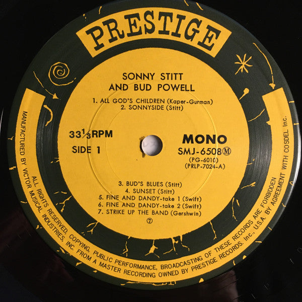 Sonny Stitt - Sonny Stitt / Bud Powell / J.J. Johnson(LP, Album, Mo...